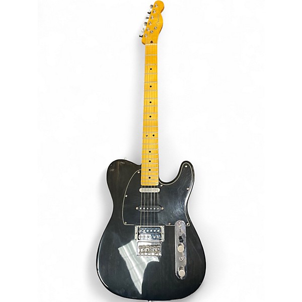 Used Fender Modern Player Telecaster Plus Trans Black Solid Body Electric Guitar