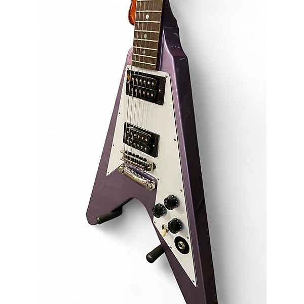 Used Epiphone KIRK HAMMETT 1976 FLYING V Purple Solid Body Electric Guitar