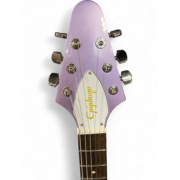 Used Epiphone KIRK HAMMETT 1976 FLYING V Purple Solid Body Electric Guitar