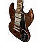 Used Aria TRIPLE PICKUP SG DELUXE Walnut Solid Body Electric Guitar