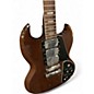 Used Aria TRIPLE PICKUP SG DELUXE Walnut Solid Body Electric Guitar