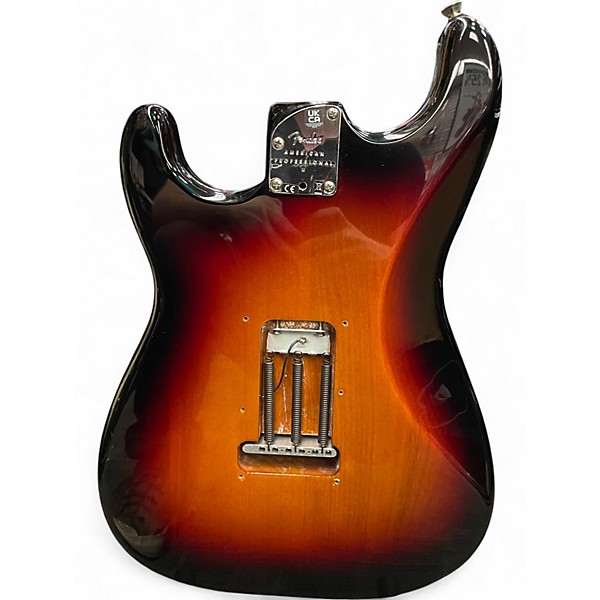 Used Fender American Professional II Stratocaster 3 Tone Sunburst Solid Body Electric Guitar