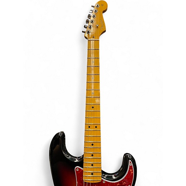 Used Fender American Professional II Stratocaster 3 Tone Sunburst Solid Body Electric Guitar