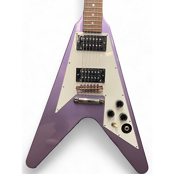 Used Epiphone KIRK HAMMET FLYING V 1979 Purple Solid Body Electric Guitar