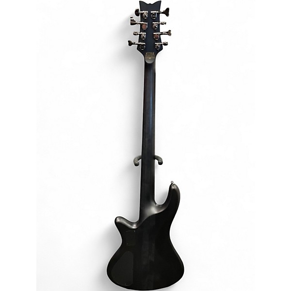 Used Schecter STUDIO 8 SEE THRU BLACK SATIN Electric Bass Guitar