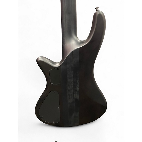 Used Schecter STUDIO 8 SEE THRU BLACK SATIN Electric Bass Guitar