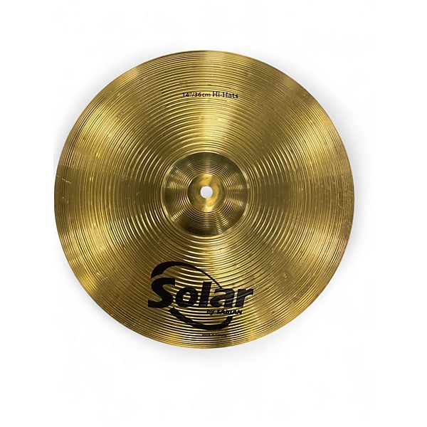 Used Solar by Sabian 14in 14 INCH HI HATS Cymbal