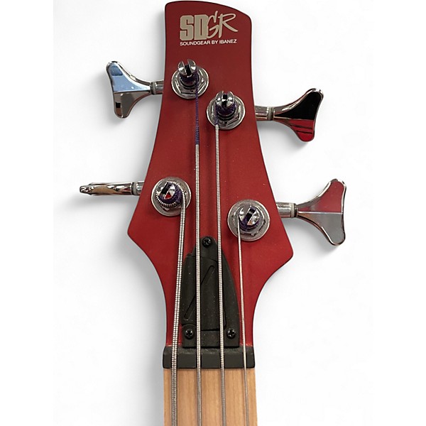Used 2024 Ibanez SRMD200 Candy Apple Red MATTE Electric Bass Guitar