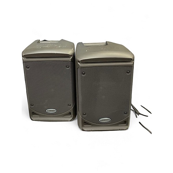 Used Samson xp150 portable pa speaker package Powered Speaker