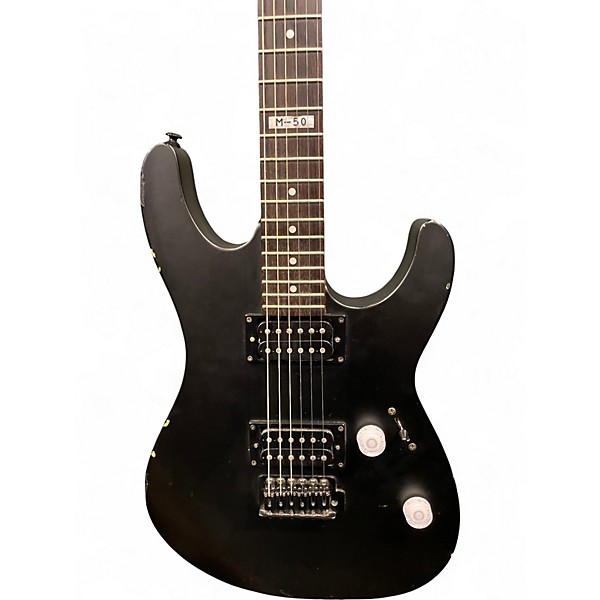 Used ESP LTD M50 Black Solid Body Electric Guitar
