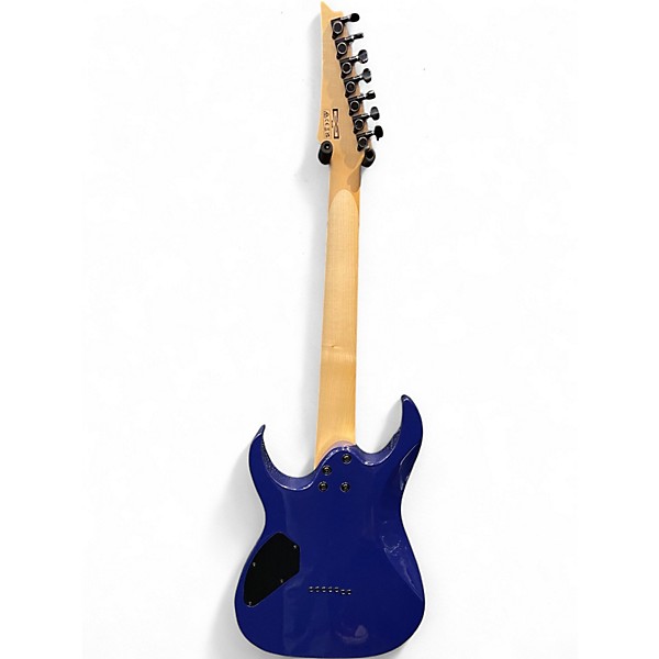 Used Ibanez GIO GRG7221QA7 TRANSPARENT BLUE BURST Solid Body Electric Guitar