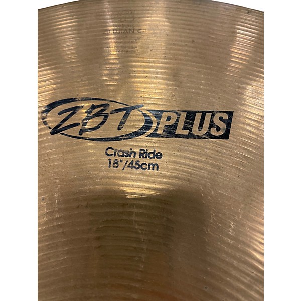 Used Zildjian 18in ZBT Crash Ride Cymbal