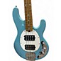 Used 2019 Sterling by Music Man Sub 4 Daphne Blue Electric Bass Guitar