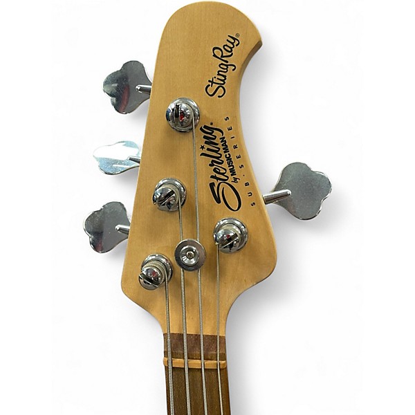 Used 2019 Sterling by Music Man Sub 4 Daphne Blue Electric Bass Guitar
