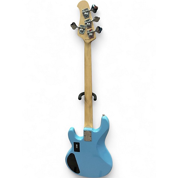 Used 2019 Sterling by Music Man Sub 4 Daphne Blue Electric Bass Guitar