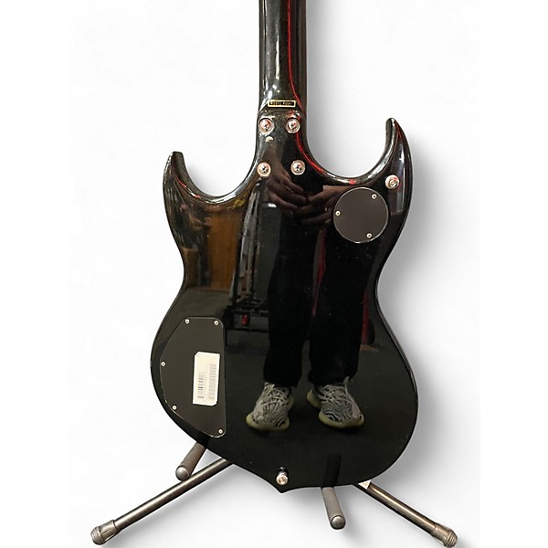 Used Silvertone Paul Stanley Sovereign Black Solid Body Electric Guitar
