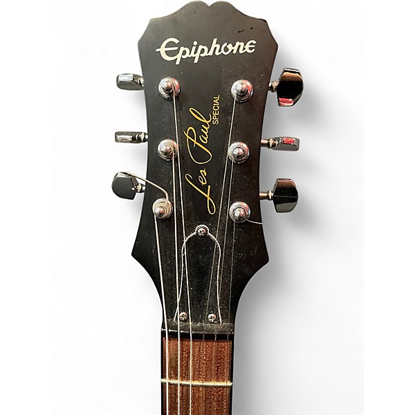 Used Epiphone Les Paul Special I P90 Worn Black Solid Body Electric Guitar