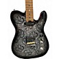 Used Firefly Black Paisley T Black Solid Body Electric Guitar