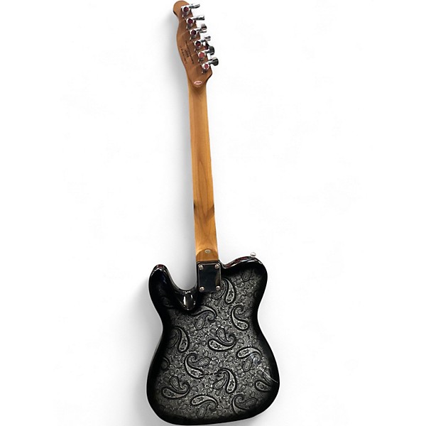 Used Firefly Black Paisley T Black Solid Body Electric Guitar