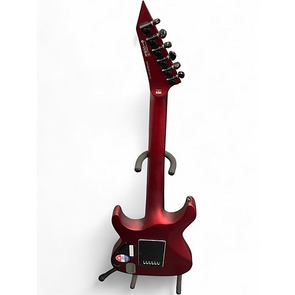 Used ESP LTD MH1000 Deluxe EVERTUNE Satin Red Solid Body Electric Guitar
