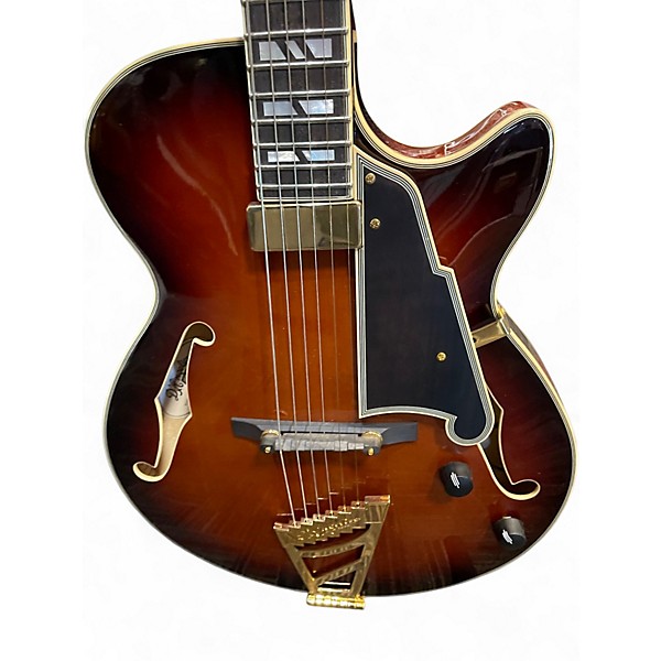 Used D'Angelico Excel SS 3 Tone Sunburst Hollow Body Electric Guitar