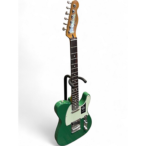 Used Fender Player II Telecaster Green Solid Body Electric Guitar