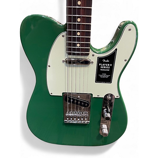 Used Fender Player II Telecaster Green Solid Body Electric Guitar
