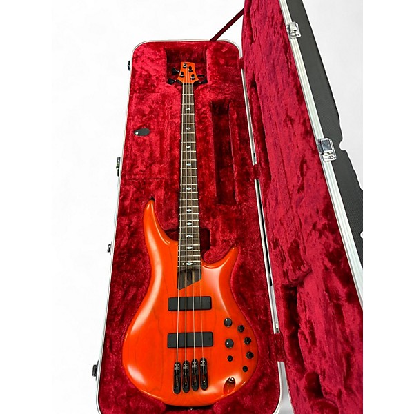 Used Ibanez Prestige MIJ SR4600 Orange Solar Flare Electric Bass Guitar