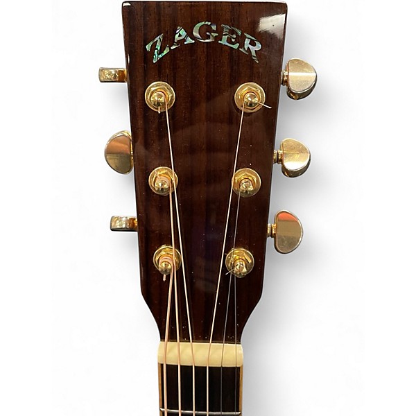 Used Zager ZAD900CE Natural Acoustic Electric Guitar