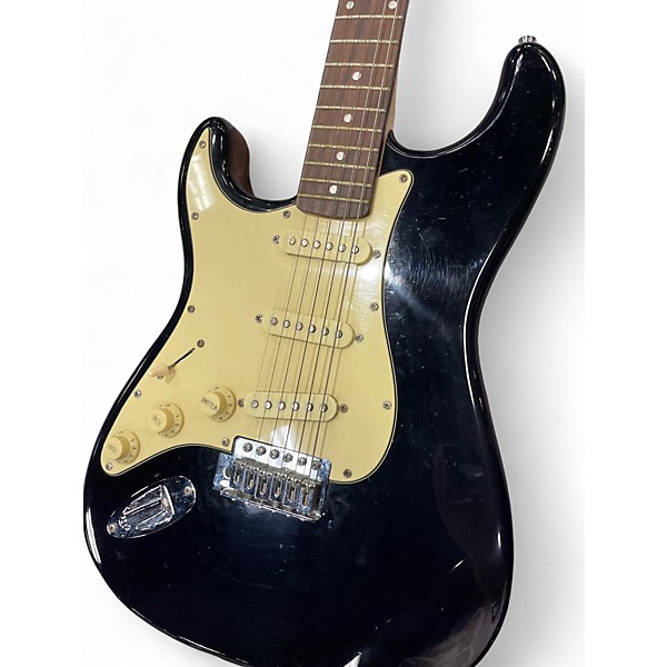 Used Stagg LEFT HAND STRAT BLACK Electric Guitar