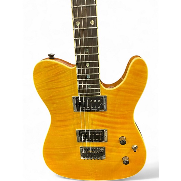 Used 2022 Fender Special Edition Custom Telecaster FMT HH Amber Solid Body Electric Guitar