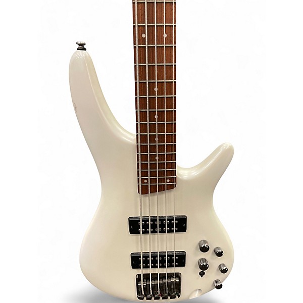 Used Ibanez SDGR Alpine White Electric Bass Guitar