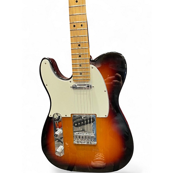 Used Fender Player Telecaster Left Handed 3 Color Sunburst Solid Body Electric Guitar