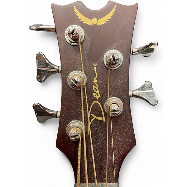 Used Dean EABC 5 String Natural Acoustic Bass Guitar
