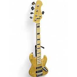 Used Harley Benton 5 string bass Natural Electric Bass Guitar