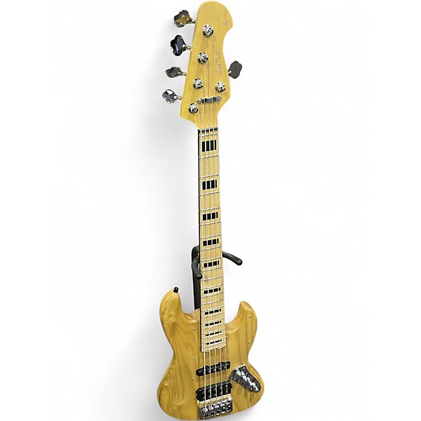 Used Harley Benton 5 string bass Natural Electric Bass Guitar