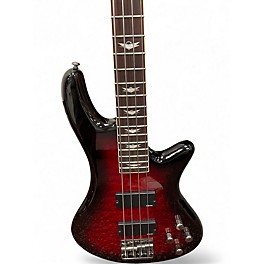 Used Schecter Guitar Research STILETTO EXTREME 4 Cherry Sunburst Electric Bass Guitar