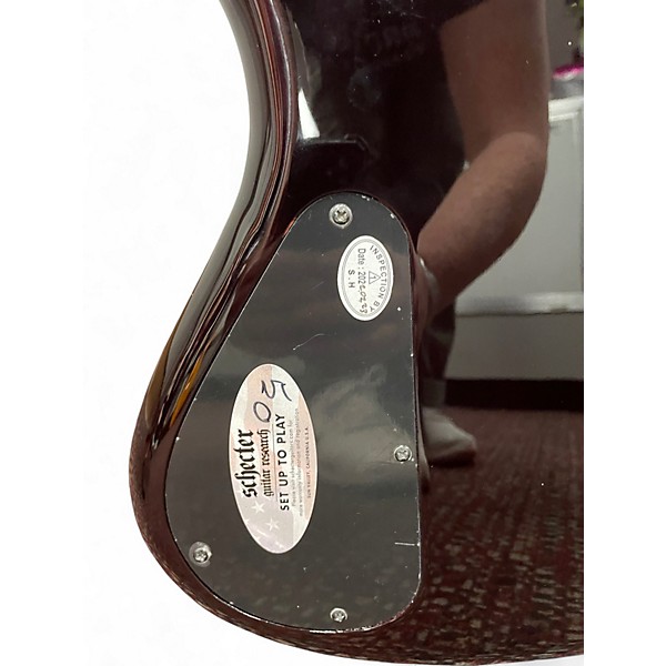 Used Schecter Guitar Research STILETTO EXTREME 4 Cherry Sunburst Electric Bass Guitar