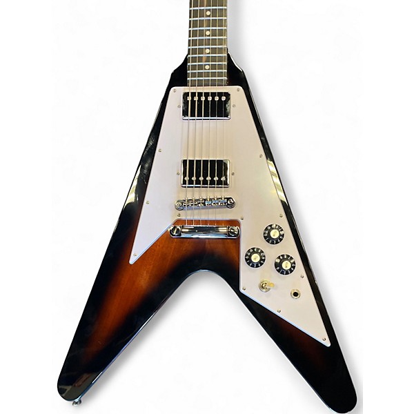 Used Epiphone Flying V Tobacco Sunburst Solid Body Electric Guitar