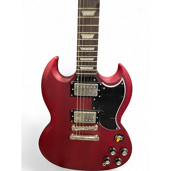 Used 2013 Epiphone SG Standard Worn Cherry Solid Body Electric Guitar