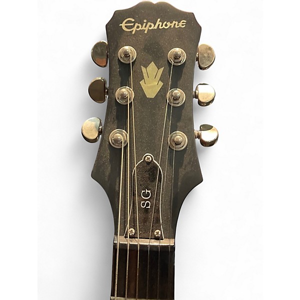 Used 2013 Epiphone SG Standard Worn Cherry Solid Body Electric Guitar