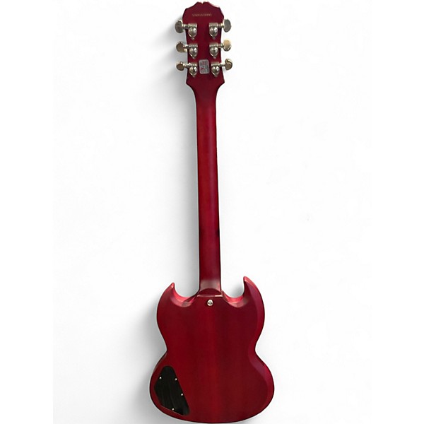Used 2013 Epiphone SG Standard Worn Cherry Solid Body Electric Guitar