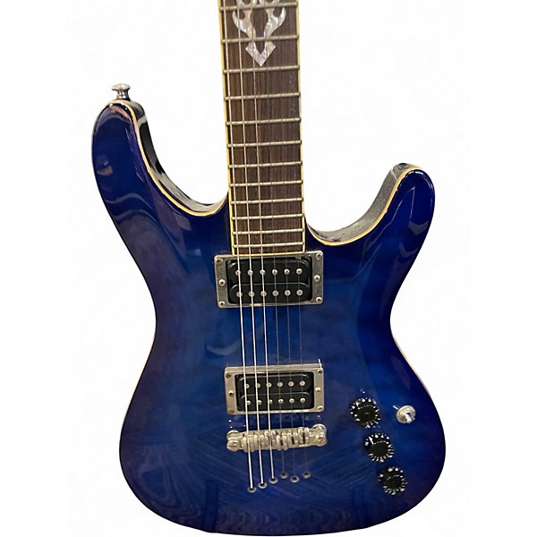 Used Ibanez SZ520QM Trans Blue Solid Body Electric Guitar