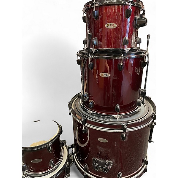 Used SPL 5 Piece Unity 5 piece Metallic Red Drum Kit