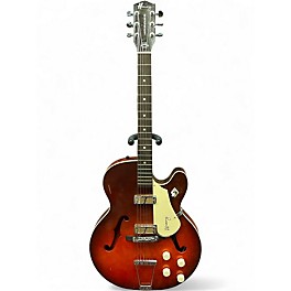 Vintage 1960s Harmony rocket Cherry Sunburst Hollow Body Electric Guitar