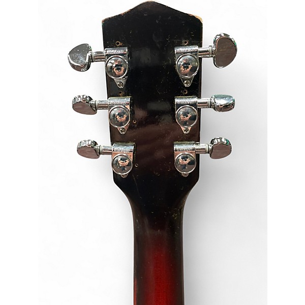 Vintage 1960s Harmony rocket Cherry Sunburst Hollow Body Electric Guitar