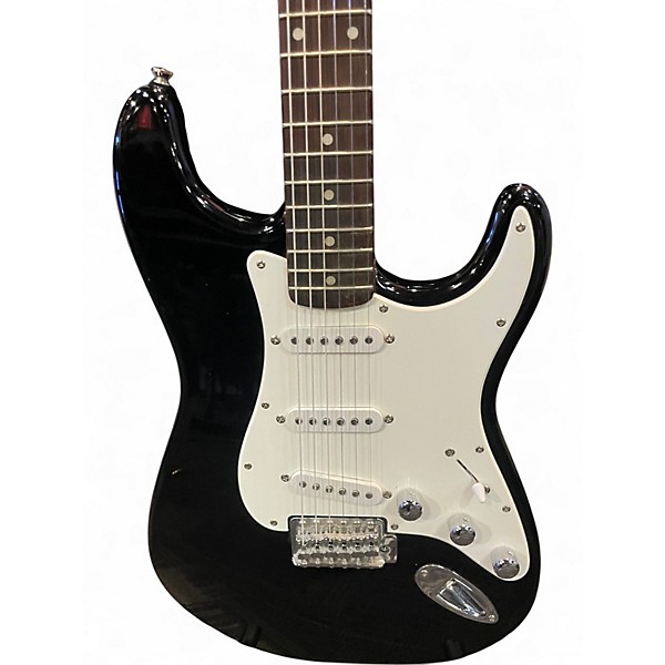 Used 2002 Squier 20TH ANNIVERSARY AFFINITY STRATOCASTER Black Solid Body Electric Guitar