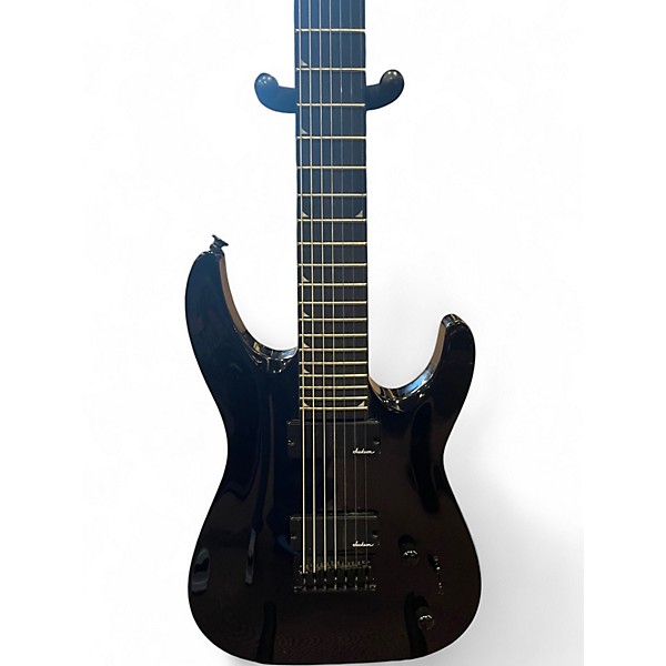 Used Jackson JS22-7 Dinky 7 String Flat Black Solid Body Electric Guitar