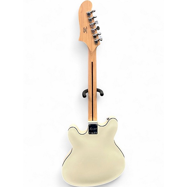 Used Squier Affinity Series Starcaster White Hollow Body Electric Guitar
