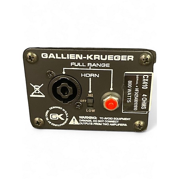 Used Gallien-Krueger CX410 800W 4OHMs Bass Cabinet